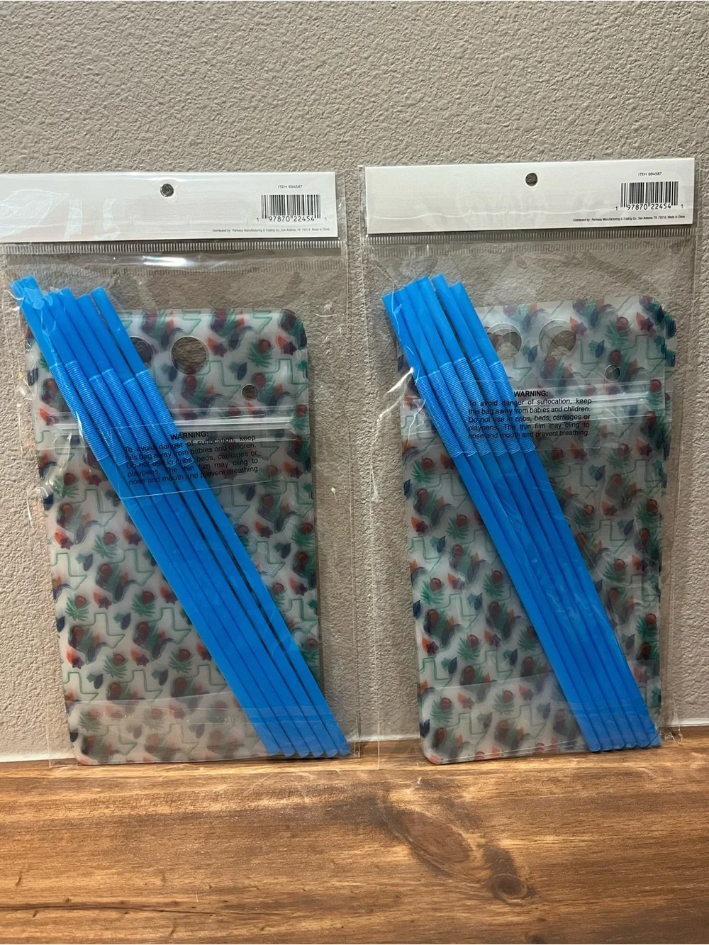 NEW Texas Theme Drink Pouches 6pc - (5 x 9in) Lot Of 2